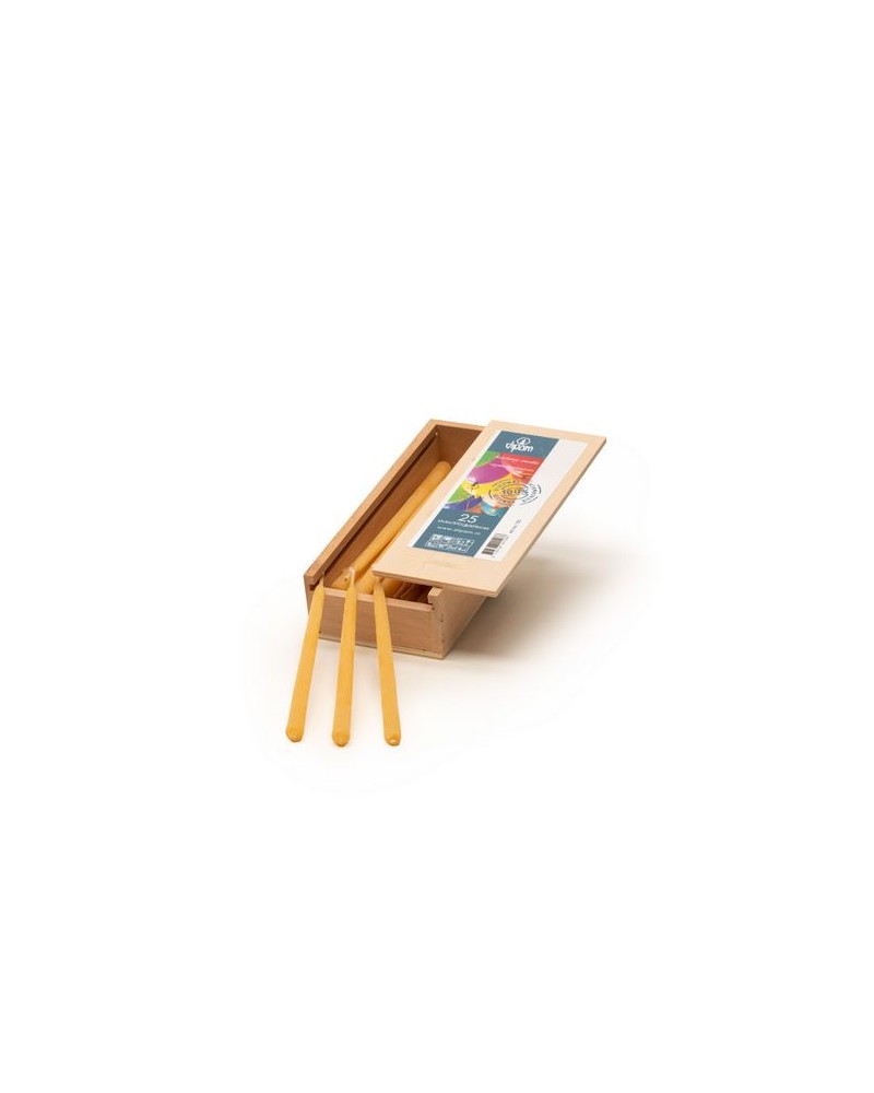 T20 taartkaarsjes in een houten kistje 25 stuks