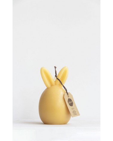 10,5 x 6 cm. Bijenwaskaars EI- kaars Haas 6 stuks